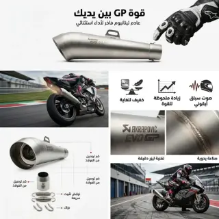 Pot Echappement Moto Akrapovič EVO GP – Inox Racing (3/7)